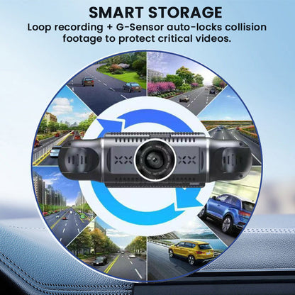 4-Lens HD Night Vision Dash Cam