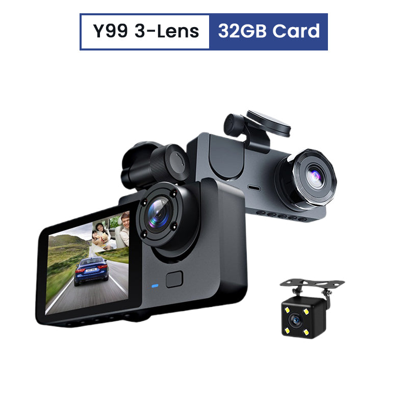 4-Lens HD Night Vision Dash Cam