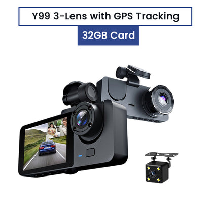 4-Lens HD Night Vision Dash Cam