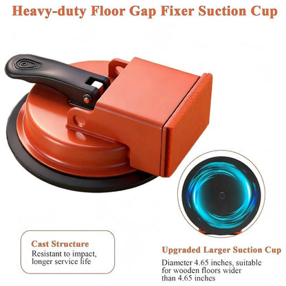 🛠️ Heavy-Duty Floor Gap Fixer Suction Cup – 70kg Pull Force, Rubber Pad & Mallet Block for Seamless Floor Installation 💎🔥