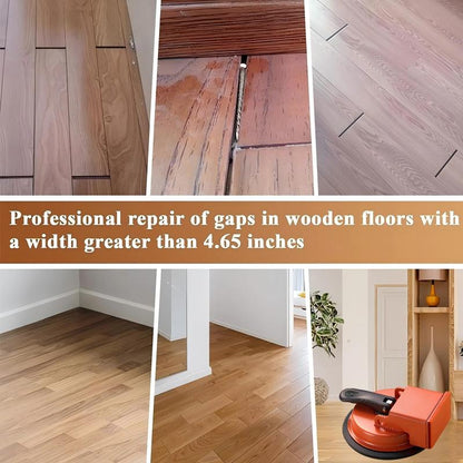 🛠️ Heavy-Duty Floor Gap Fixer Suction Cup – 70kg Pull Force, Rubber Pad & Mallet Block for Seamless Floor Installation 💎🔥