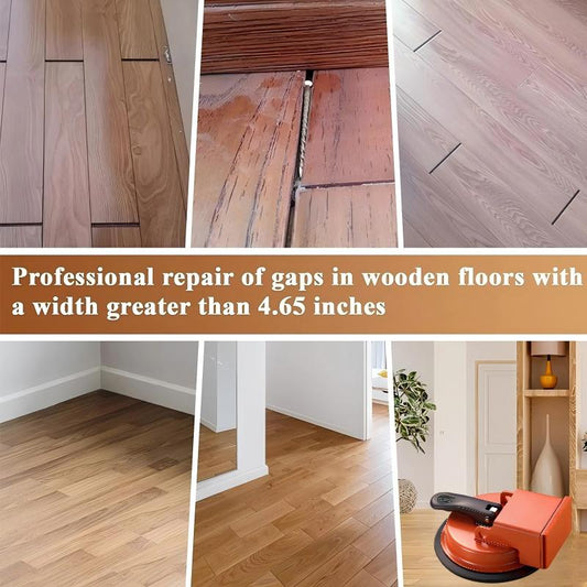 🛠️ Heavy-Duty Floor Gap Fixer Suction Cup – 70kg Pull Force, Rubber Pad & Mallet Block for Seamless Floor Installation 💎🔥