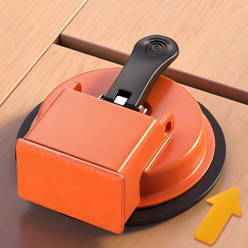🛠️ Heavy-Duty Floor Gap Fixer Suction Cup – 70kg Pull Force, Rubber Pad & Mallet Block for Seamless Floor Installation 💎🔥