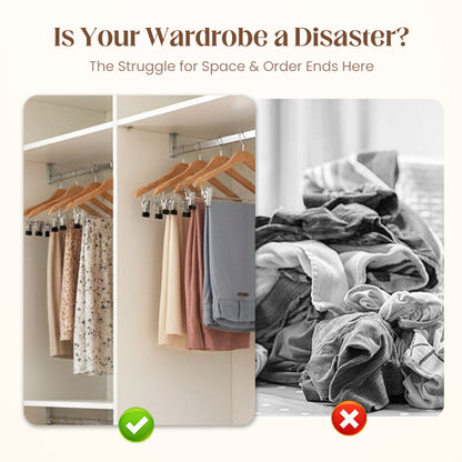 🔥40% OFF!👕360° Swivel Multi-Hook Wardrobe Organizer