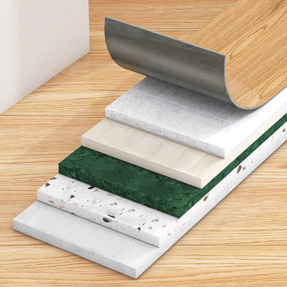 🧱 BUY 3 GET 1 FREE! 🔥（36 in × 6 in × 1/8 in）🏠 Wood Grain Peel and Stick Floor Tiles – 5-PC Set, Self-Adhesive, Waterproof & Easy DIY Installation 🌿