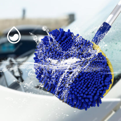 🚗 50% OFF! 🧽 Sturdy aluminium telescopic car wash mop – 3-stage adjustable, back-friendly & scratch-free ✨