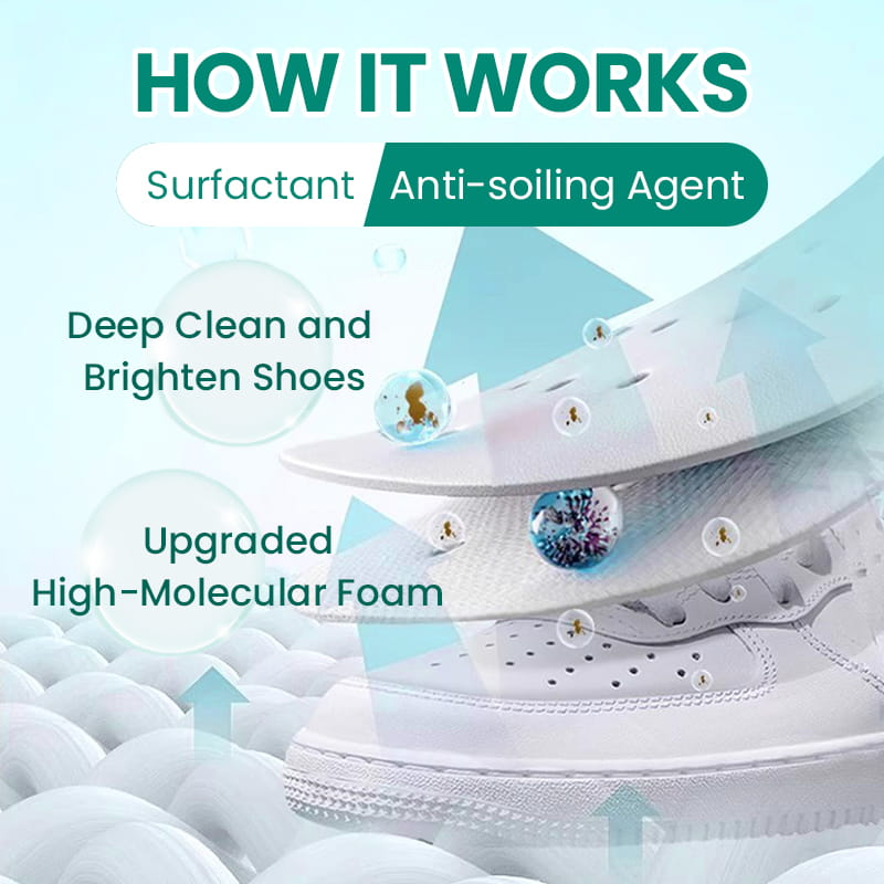 🎉Great Sales - 50% OFF🌟Multifuntional Effective Mild Shoes Cleaner