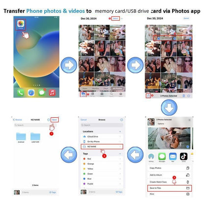 3-in-1 USB-C Memory Card Reader