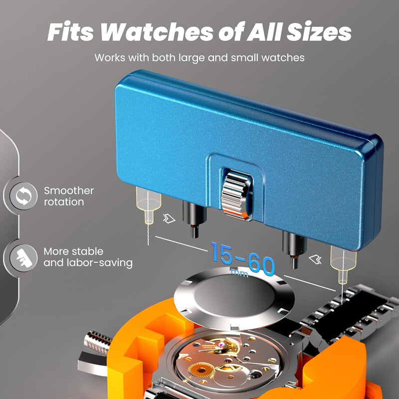 💎 50% OFF! 💎 Professional Watch Repair Tool Kit – All-in-One, Precision Stainless Steel Tools for Battery & Band Fixes