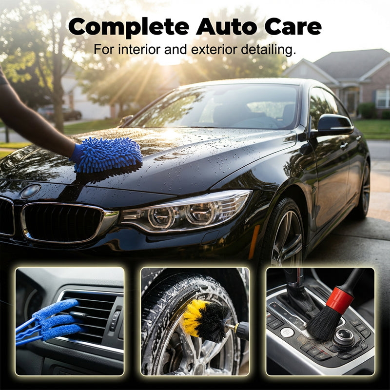 Professional Auto Detailing Brush & Cleaning Kit