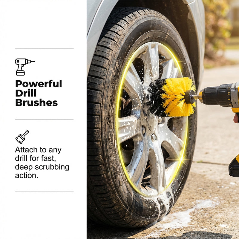 Professional Auto Detailing Brush & Cleaning Kit