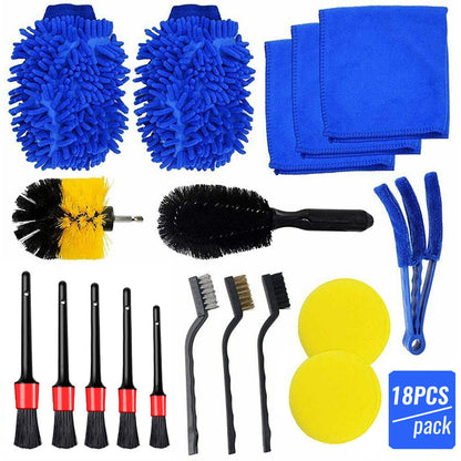 Professional Auto Detailing Brush & Cleaning Kit