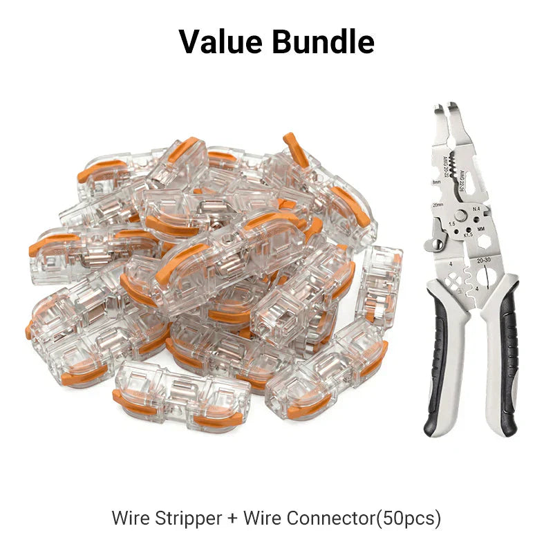 ⚡ 50% OFF TOOL-FREE TERMINALS! ✨ Tool-free installation & secure copper connection for all cable types 🔌