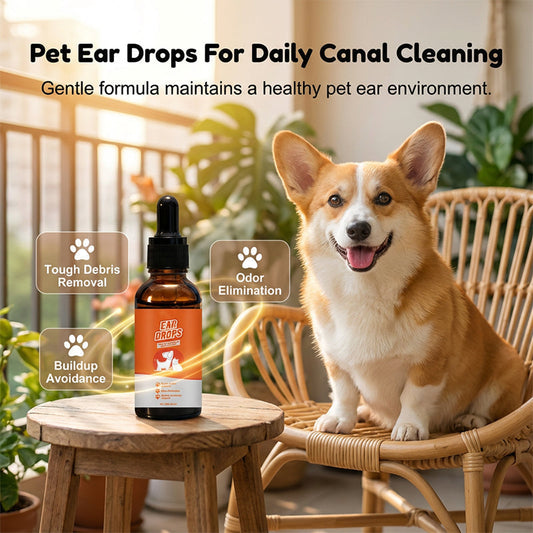 🔥2026 Hot Sale 50% OFF✨🐶🐱Natural Dog & Cat Ear Drop for Itching & Wax Build-Up