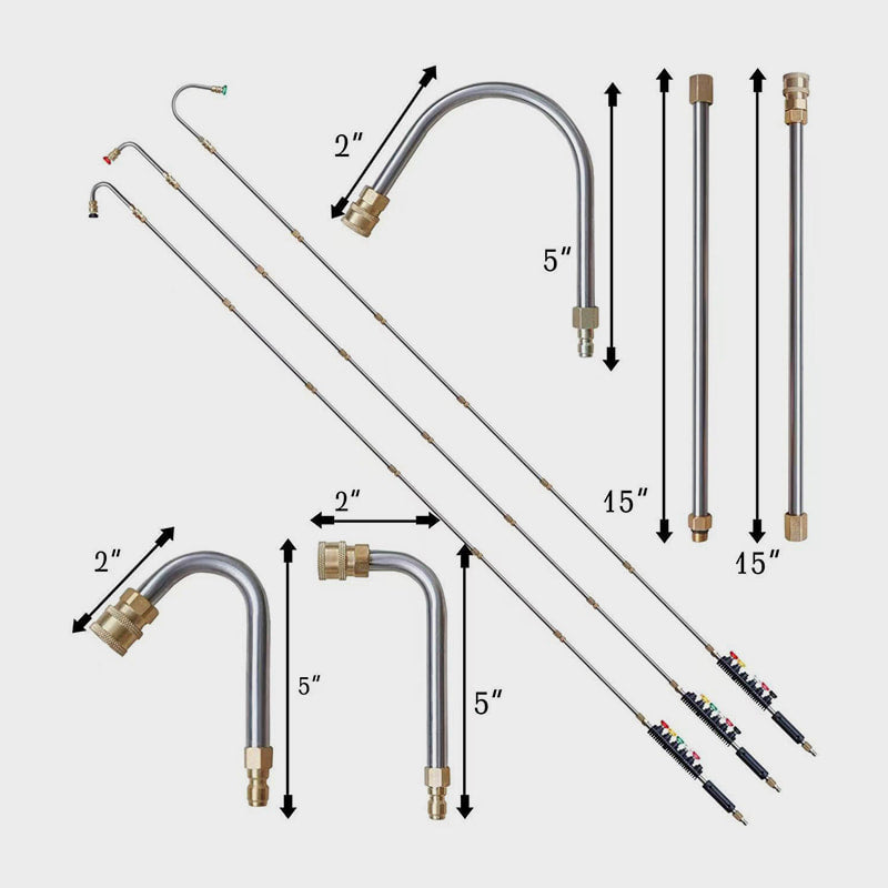 🎁 60% OFF! 🚗 High-Pressure Washer Extension Kit – Up to 4,000 PSI, Clean Roofs & Gutters Without a Ladder 💧🔧