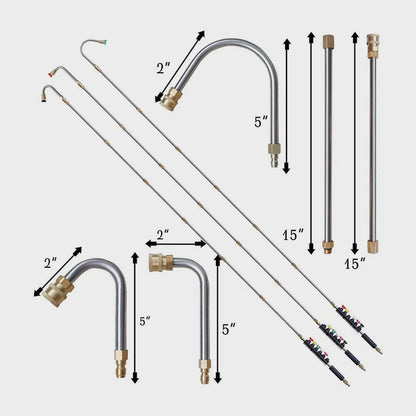 🎁 60% OFF! 🚗 High-Pressure Washer Extension Kit – Up to 4,000 PSI, Clean Roofs & Gutters Without a Ladder 💧🔧