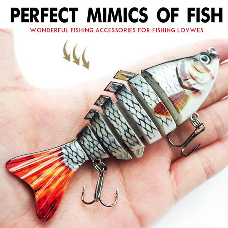 🌞 Spring Sale 50% Off🔥8-Segment Bionic Swimbait | Ultra-Realistic S-Action Multi-Jointed Fishing Lure for Bass, Pike & Trout