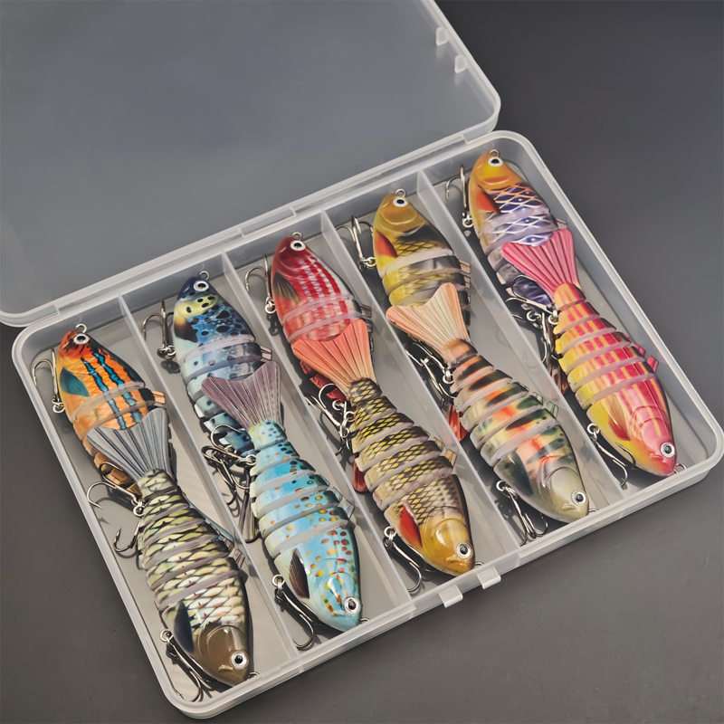 🌞 Spring Sale 50% Off🔥8-Segment Bionic Swimbait | Ultra-Realistic S-Action Multi-Jointed Fishing Lure for Bass, Pike & Trout