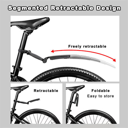 🚲 57% OFF NOW ! ⚡ Retractable & Adjustable Bicycle Mudguard Set – Universal Fit, Sturdy & Splash-Proof Design 💨