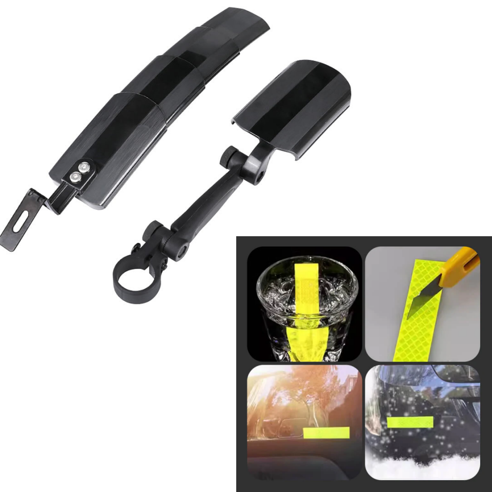 🚲 57% OFF NOW ! ⚡ Retractable & Adjustable Bicycle Mudguard Set – Universal Fit, Sturdy & Splash-Proof Design 💨