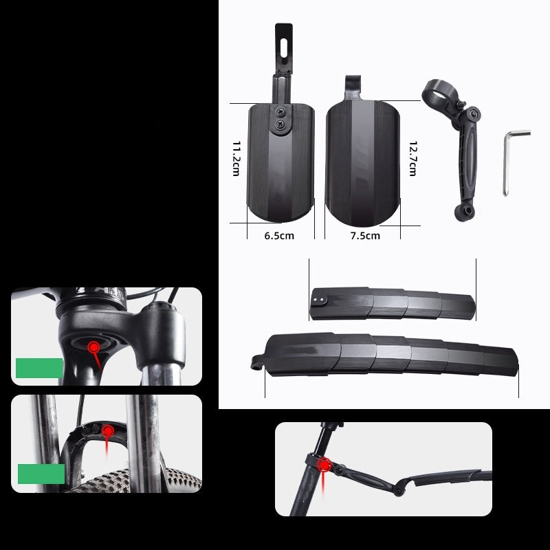 🚲 57% OFF NOW ! ⚡ Retractable & Adjustable Bicycle Mudguard Set – Universal Fit, Sturdy & Splash-Proof Design 💨