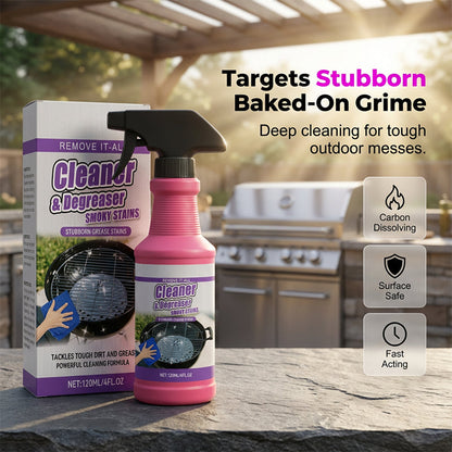 🏆 Last Day Special Price £9.78 ! 🔥Buy 2 Get 1 Free🎁Fast-Acting Heavy-Duty Grill Degreaser Spray🍢💦