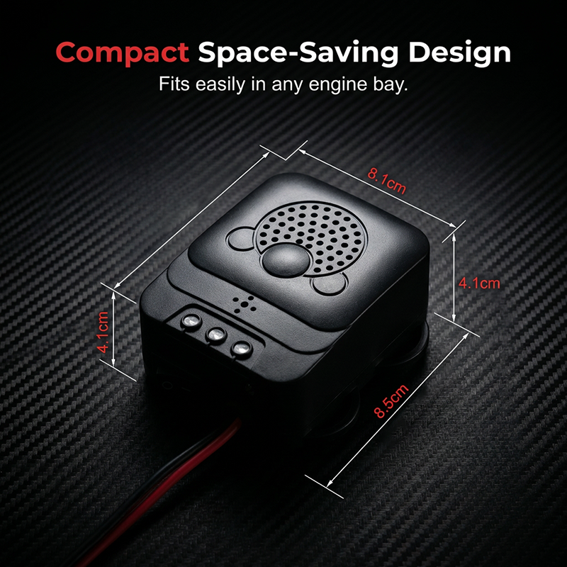 🥳2026 HOT SALE🥳💞50K+ SOLD!💥🐭🚗 50% OFF! Ultrasonic Rodent Repeller – Flashing strobe + fluctuating waves. 12V direct connection, low voltage protection. Protect your engine wires day & night. ⚡🛡️