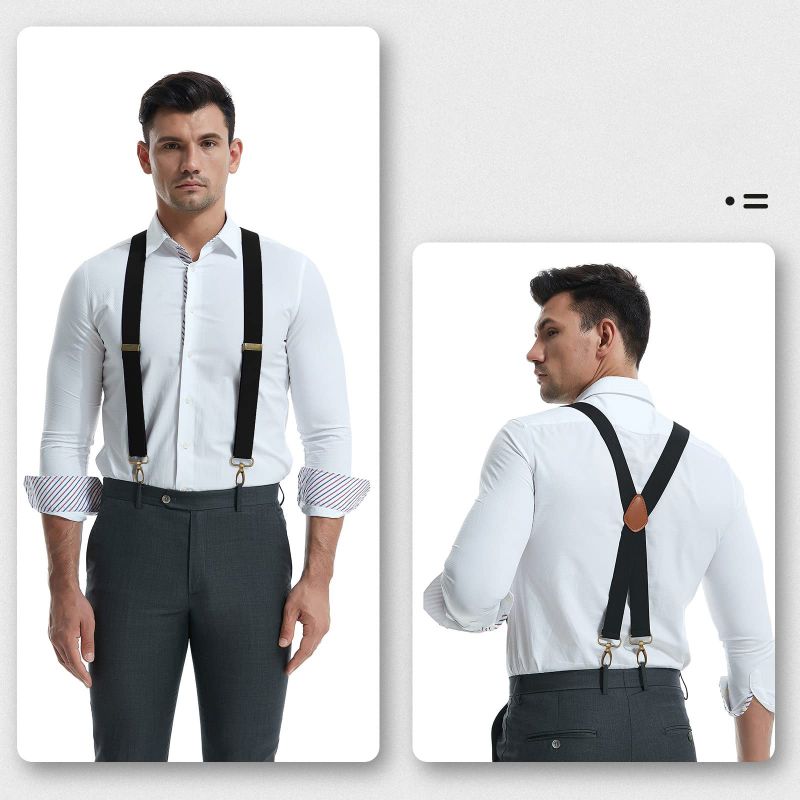📢📢49% OFF !! ⏰Men's X-Back Suspenders with Hook Clips