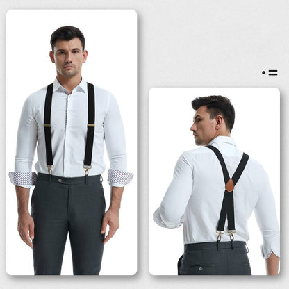 📢📢49% OFF !! ⏰Men's X-Back Suspenders with Hook Clips