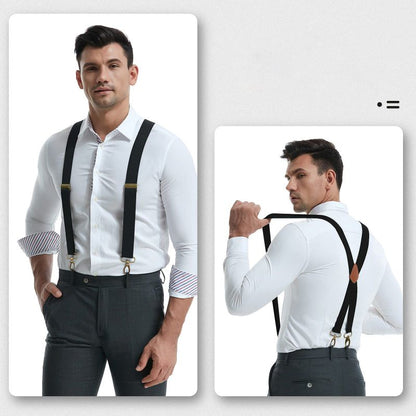 📢📢49% OFF !! ⏰Men's X-Back Suspenders with Hook Clips