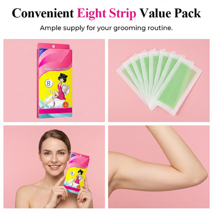 8-Pack At-Home Depilatory Wax Strips