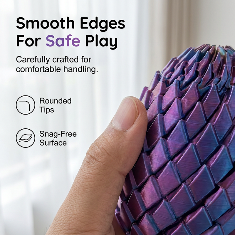 🎁3D-printed dragon egg🦖 = the ultimate stress reliever: just give it a twist, and your stress melts away 🔄