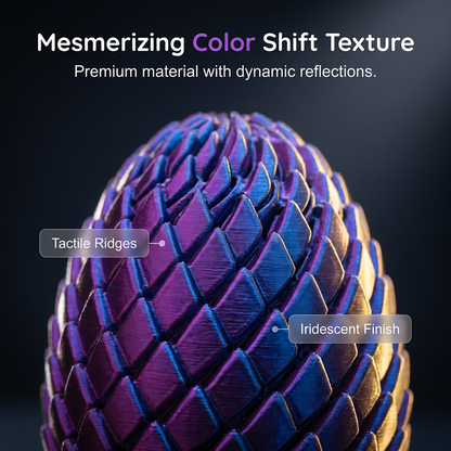 🎁3D-printed dragon egg🦖 = the ultimate stress reliever: just give it a twist, and your stress melts away 🔄