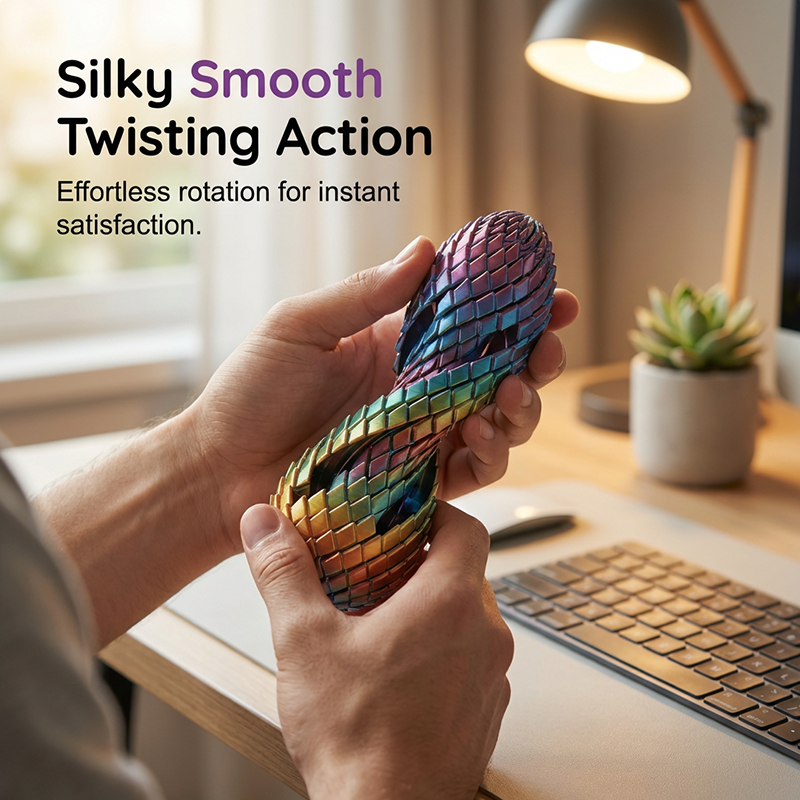 🎁3D-printed dragon egg🦖 = the ultimate stress reliever: just give it a twist, and your stress melts away 🔄