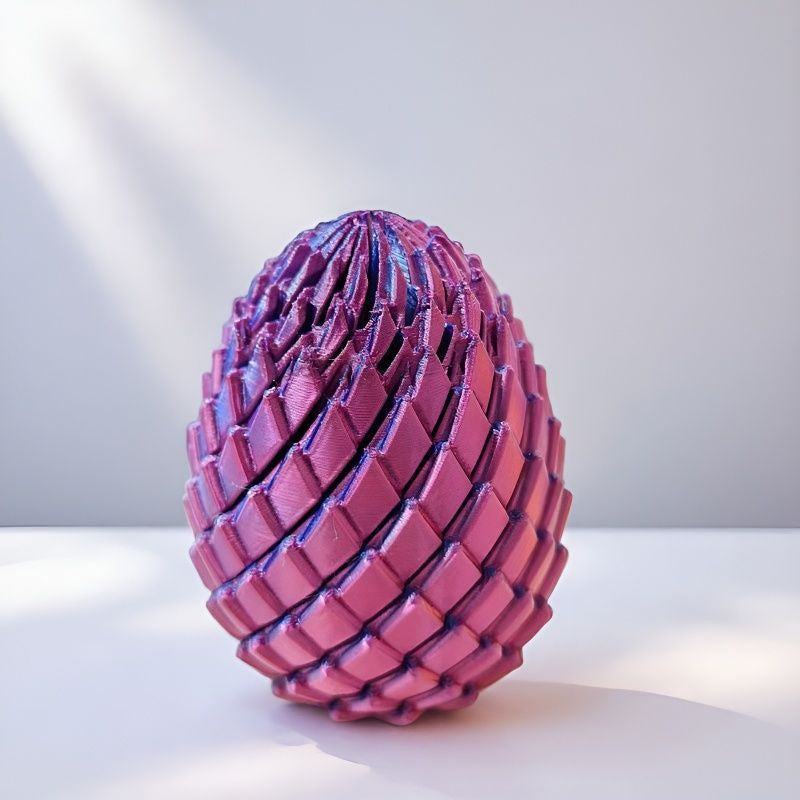 🎁3D-printed dragon egg🦖 = the ultimate stress reliever: just give it a twist, and your stress melts away 🔄