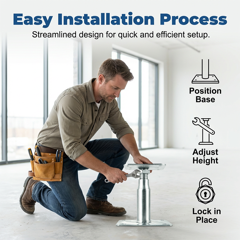 ✨ Heavy-Duty Adjustable Floor Pedestal – Stable & Reliable Support! ✨