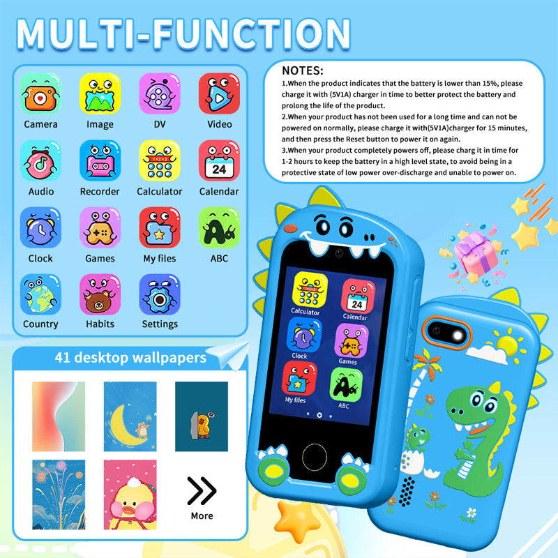 📱 Educational Learning Toy Phone – Smart Fun for Little Learners! 🎓✨ Camera, games, music, and more – the ultimate play-and-learn companion. 🧩🎵