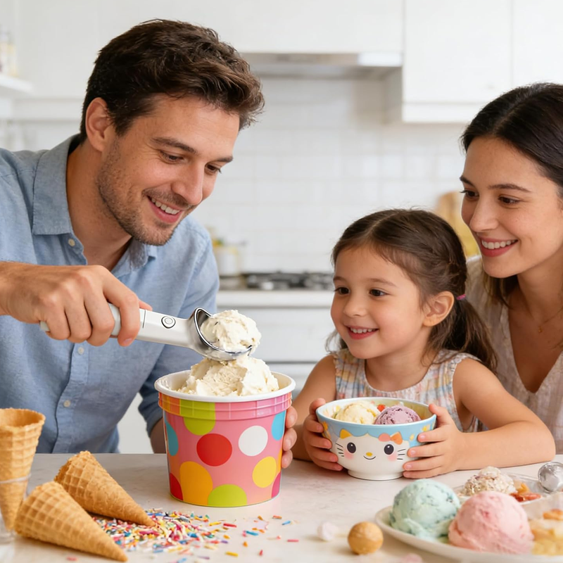 🥄 50% OFF NOW! ⚡ Electric Self-Melting Ice Cream Spoon – Heats Instantly, Smooth Scooping & Perfect for Effortless Dessert Enjoyment 🍦