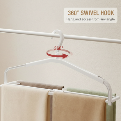 Multi-Functional Foldable Clothes Hanger