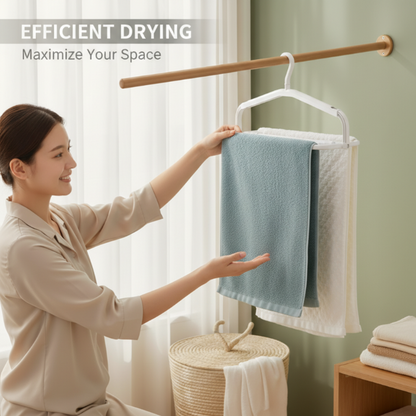 Multi-Functional Foldable Clothes Hanger