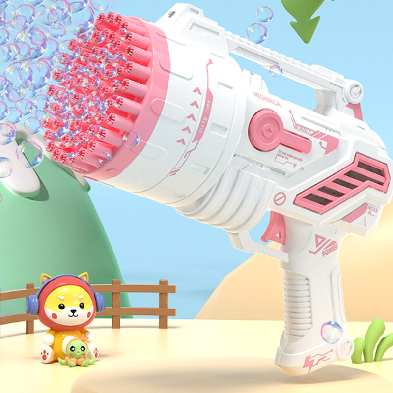 🔥New Hot Selling❤️‍🔥Joyful Fun 69 Holes Pistol-Type Bubble Machine