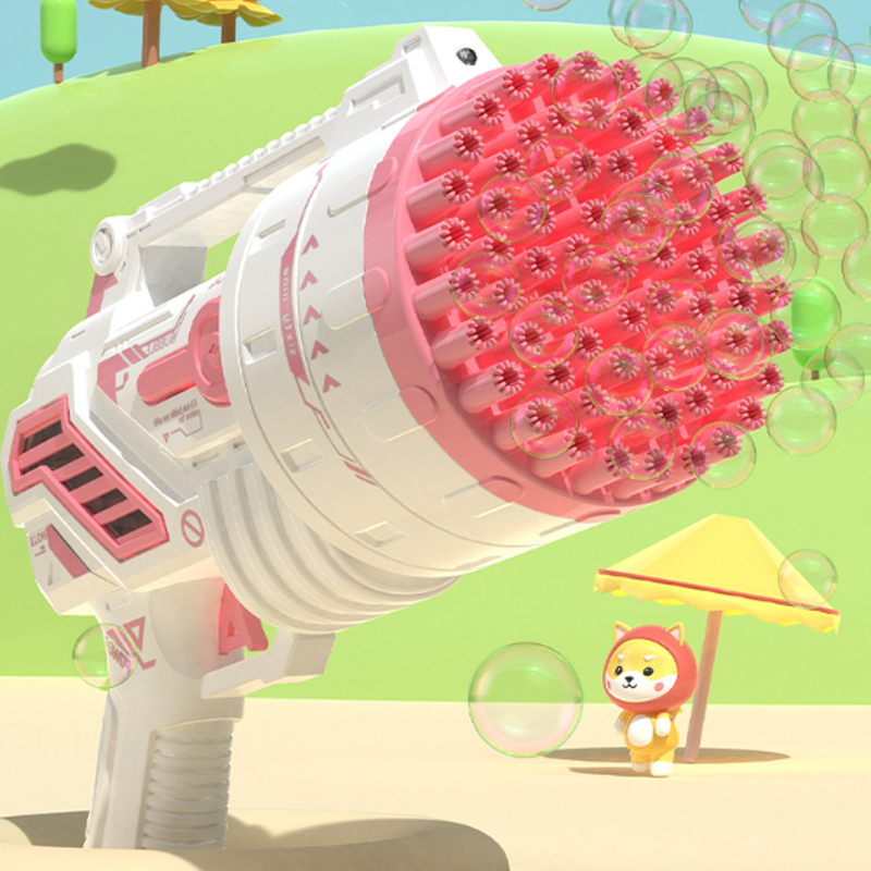 🔥New Hot Selling❤️‍🔥Joyful Fun 69 Holes Pistol-Type Bubble Machine