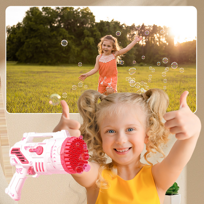🔥New Hot Selling❤️‍🔥Joyful Fun 69 Holes Pistol-Type Bubble Machine