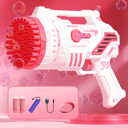 🔥New Hot Selling❤️‍🔥Joyful Fun 69 Holes Pistol-Type Bubble Machine