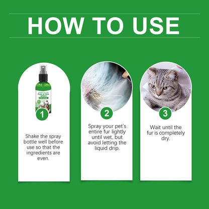 💥 MEGA DEAL: BUY 2, GET 1 FREE 🎁 Natural flea & tick spray 🐶🐱 provides effective and gentle protection 🌿