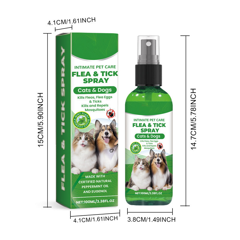 💥 MEGA DEAL: BUY 2, GET 1 FREE 🎁 Natural flea & tick spray 🐶🐱 provides effective and gentle protection 🌿