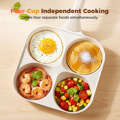 💖2026 Hot Sale💖4-Cup Divided Non-Stick Frying Pan For Breakfast
