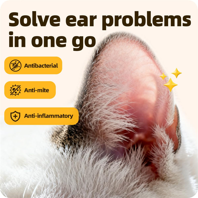🔥Buy 1 get 1 free🔥   Gentle Pet Ear Drops for Itch Relief & Cleaning