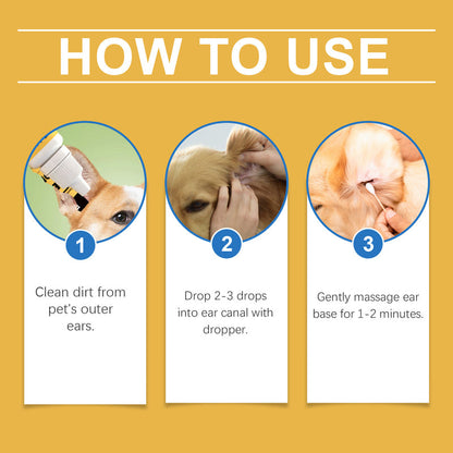 🔥Buy 1 get 1 free🔥   Gentle Pet Ear Drops for Itch Relief & Cleaning
