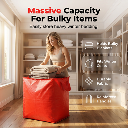 📦 50% OFF NOW! 🧳 Collapsible Storage and Moving Bag – Heavy-Duty, Large Capacity & Perfect for Organizing and Travel ✈️